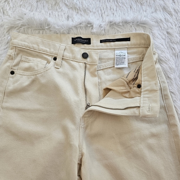 Banana republic high rise wide leg side slit denim 27/4 - Picture 7 of 16